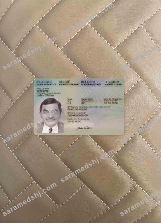 Belgium ID 2020 - present photolook FRONT